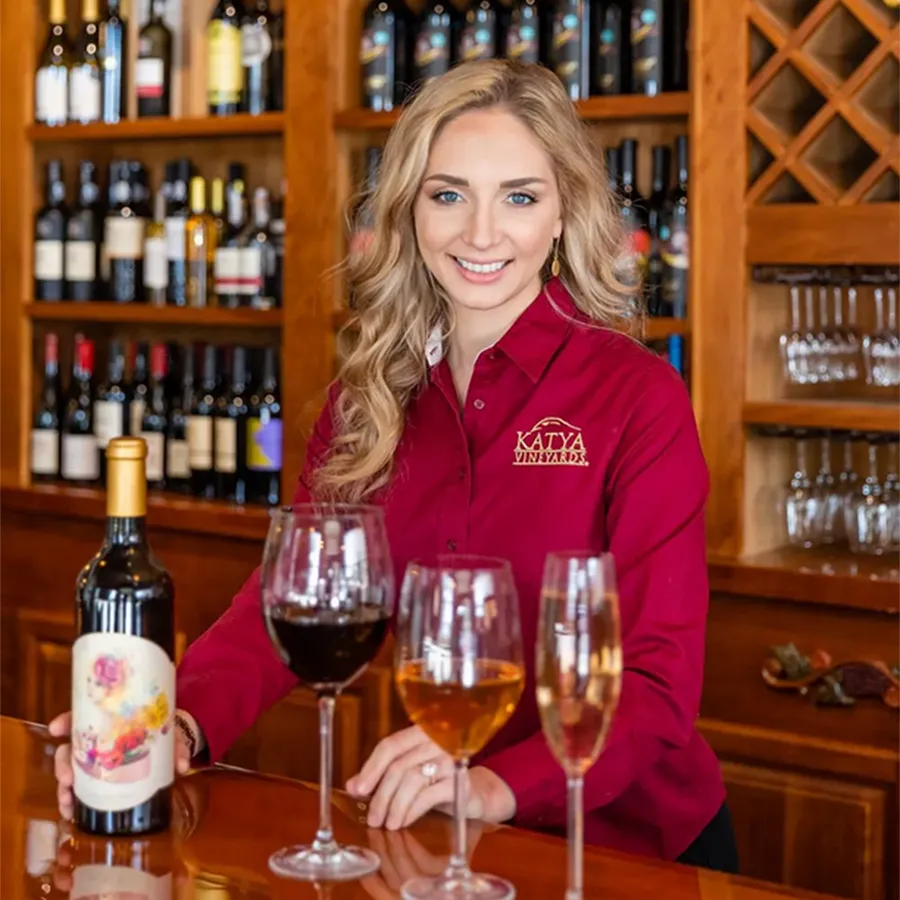 Katya, owner and namesake of Katya Vineyards